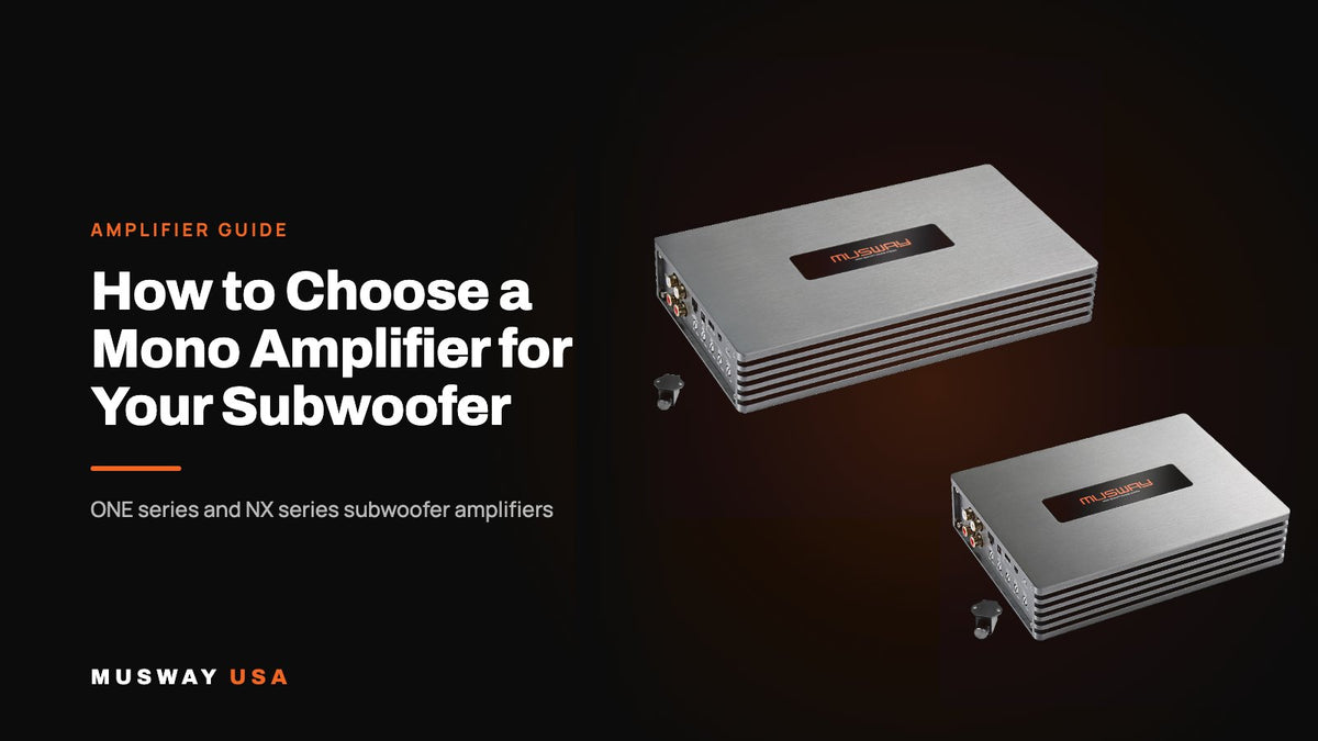 Musway ONE series mono subwoofer amplifiers