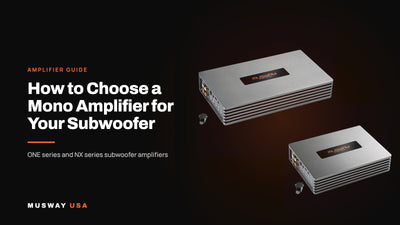 Musway ONE series mono subwoofer amplifiers