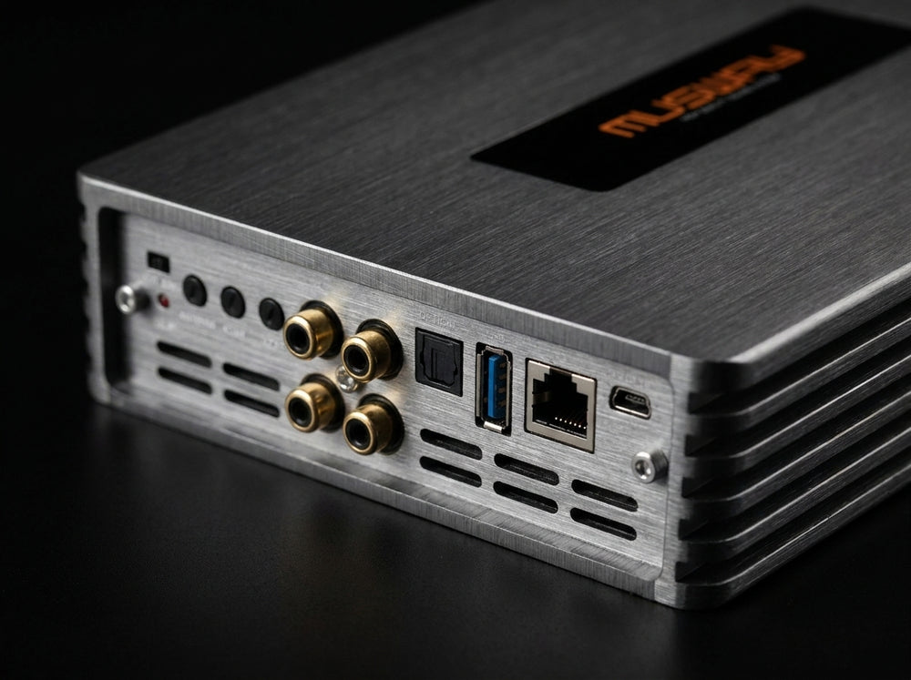 Everything a serious install needs, in one aluminum chassis.