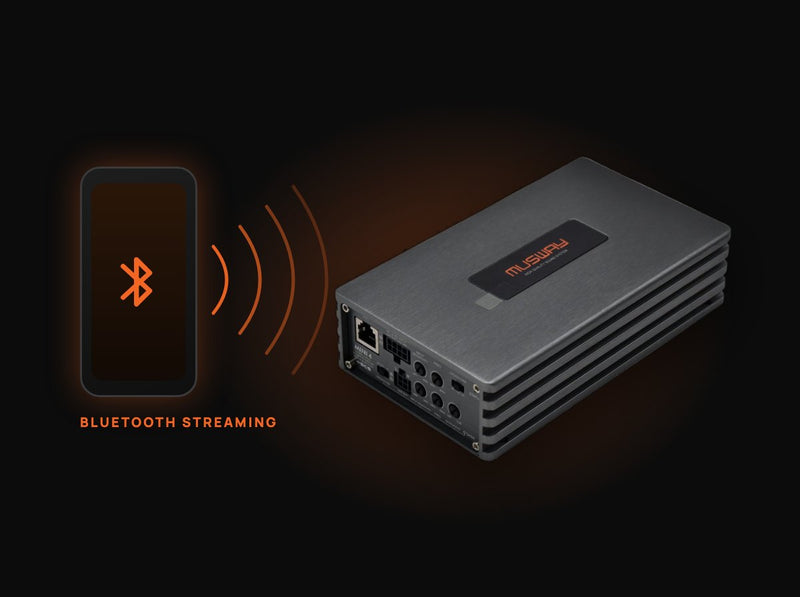 Phone streaming Bluetooth audio to the Musway MINI4S